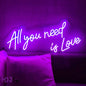 "All You Need Is Love" Neon Light