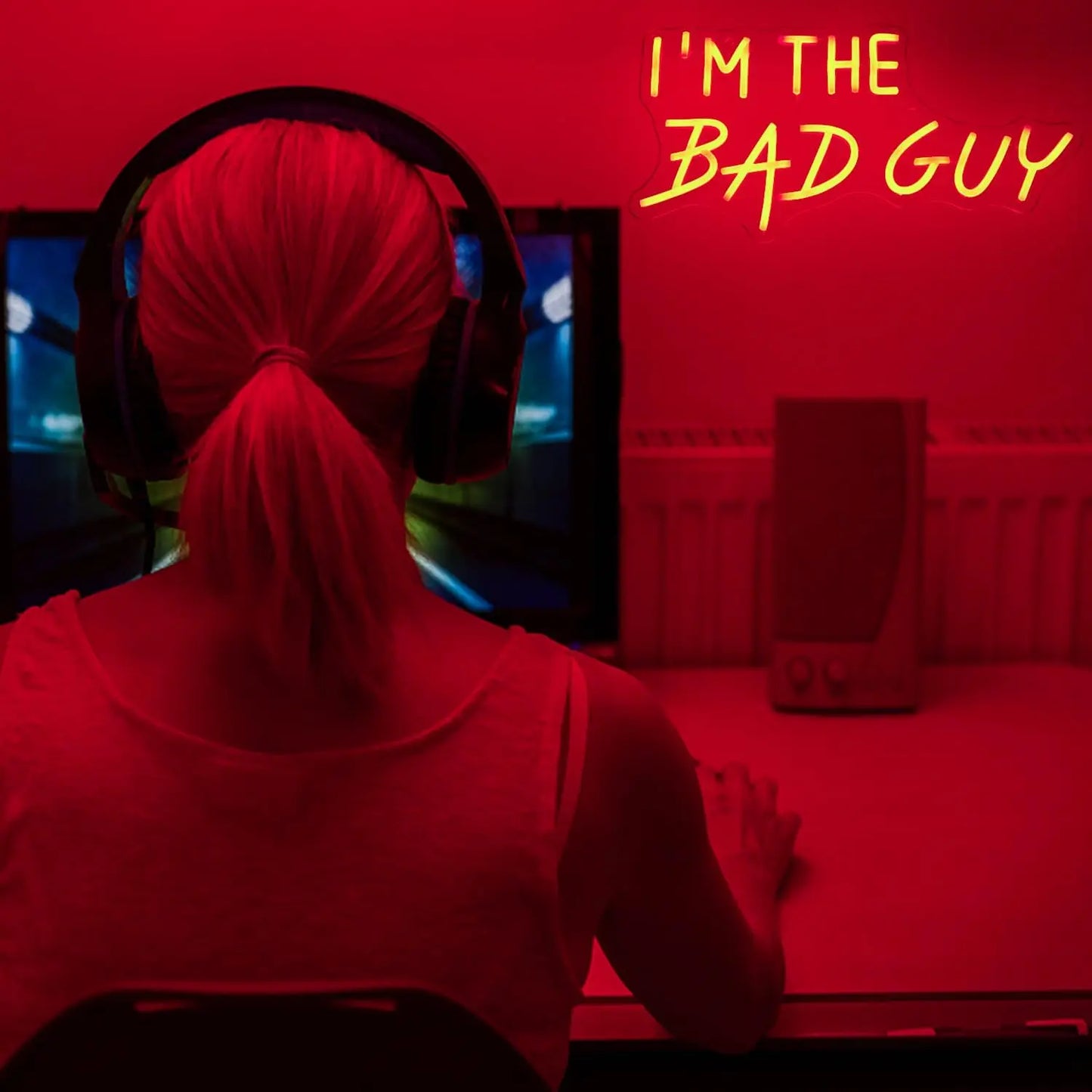 "I'm the Bad Guy" Neon Sign