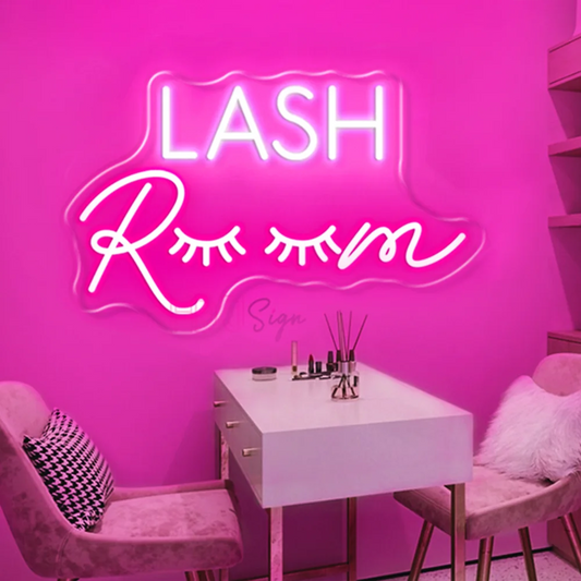 "LASH Room" Neon Sign