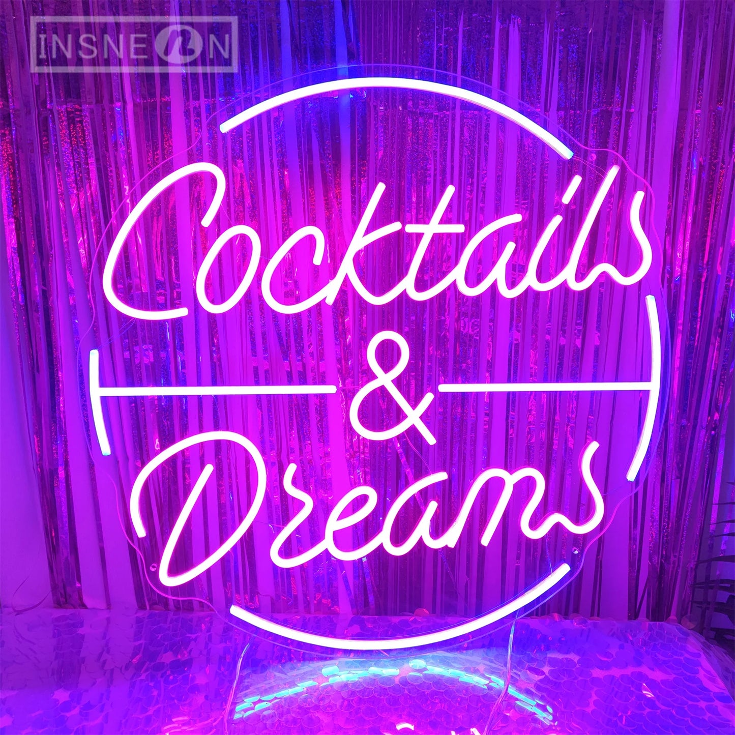 "Cocktails and Dreams" Neon Sign