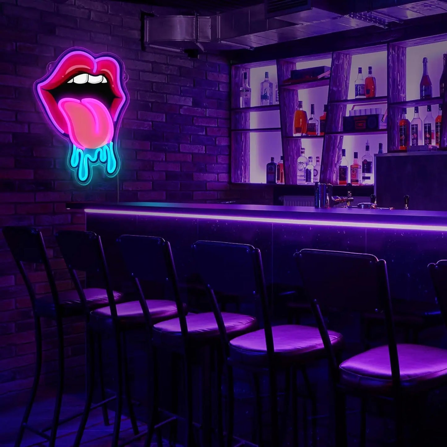 "Lip Tongue" Neon Sign – Vibrant and Iconic Decor for Your Space!