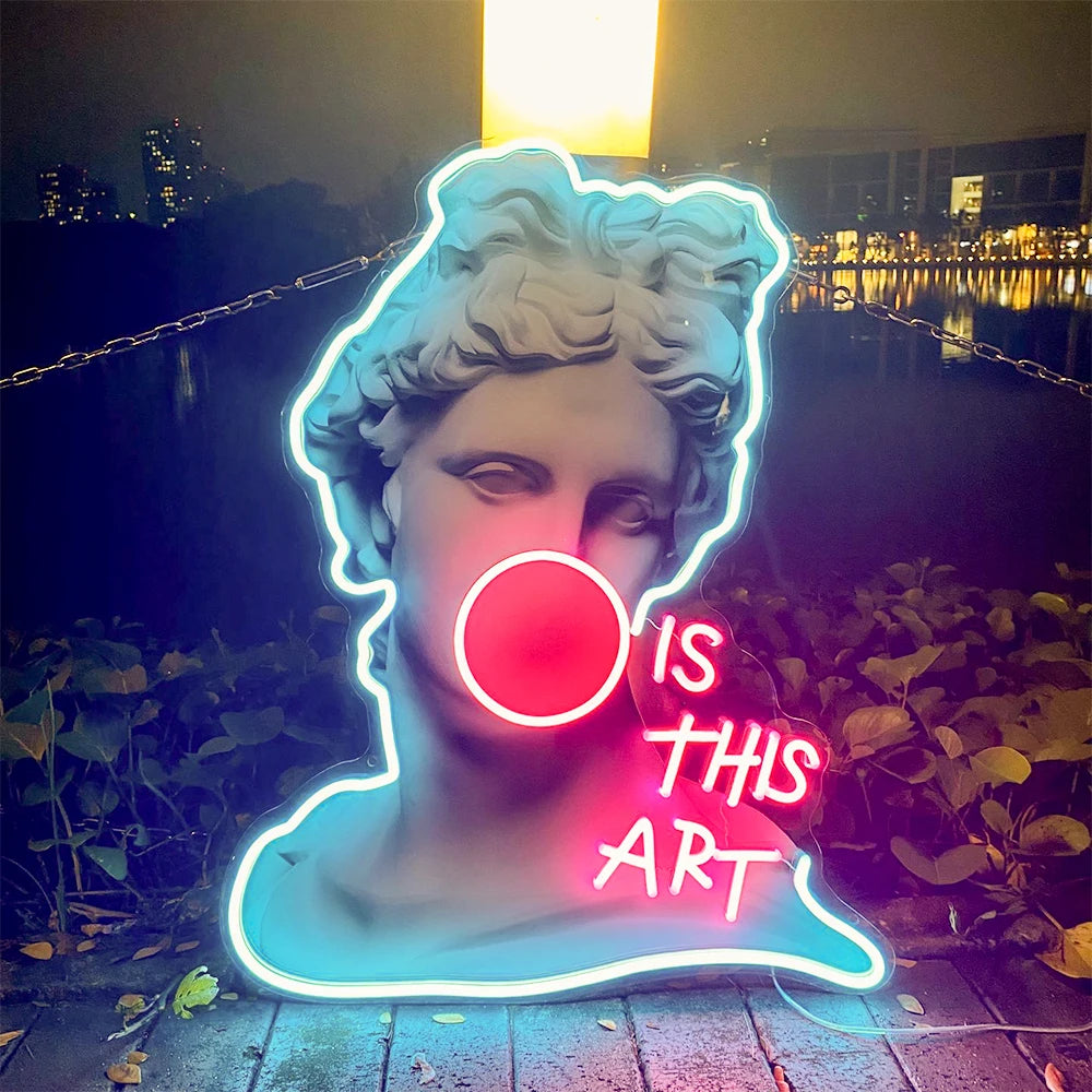 Apollo "Is This Art" Neon LED Light Sign