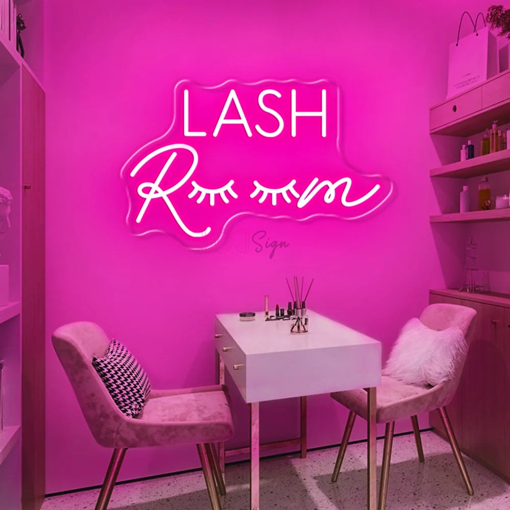 "LASH Room" Neon Sign