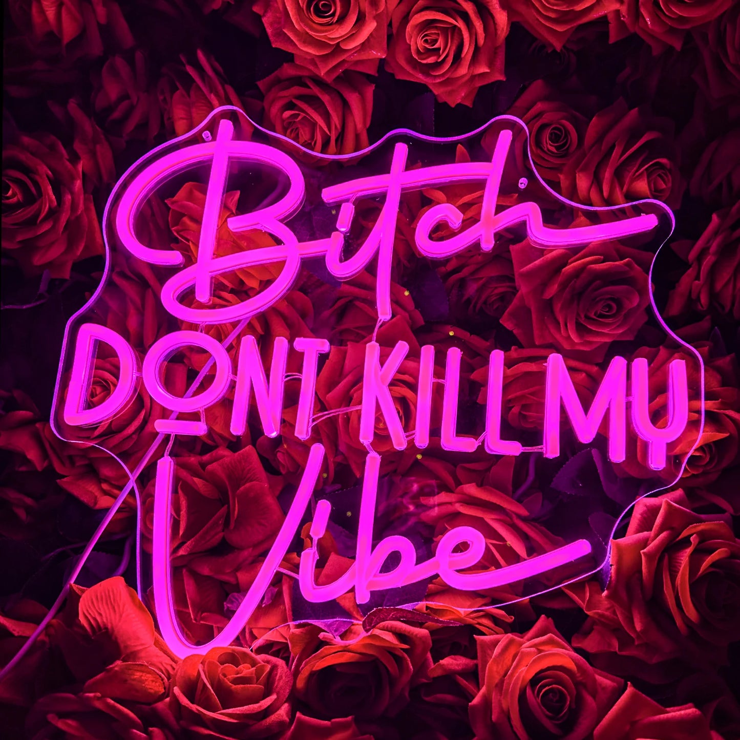 "Bitch Don't Kill My Vibe" Neon Sign