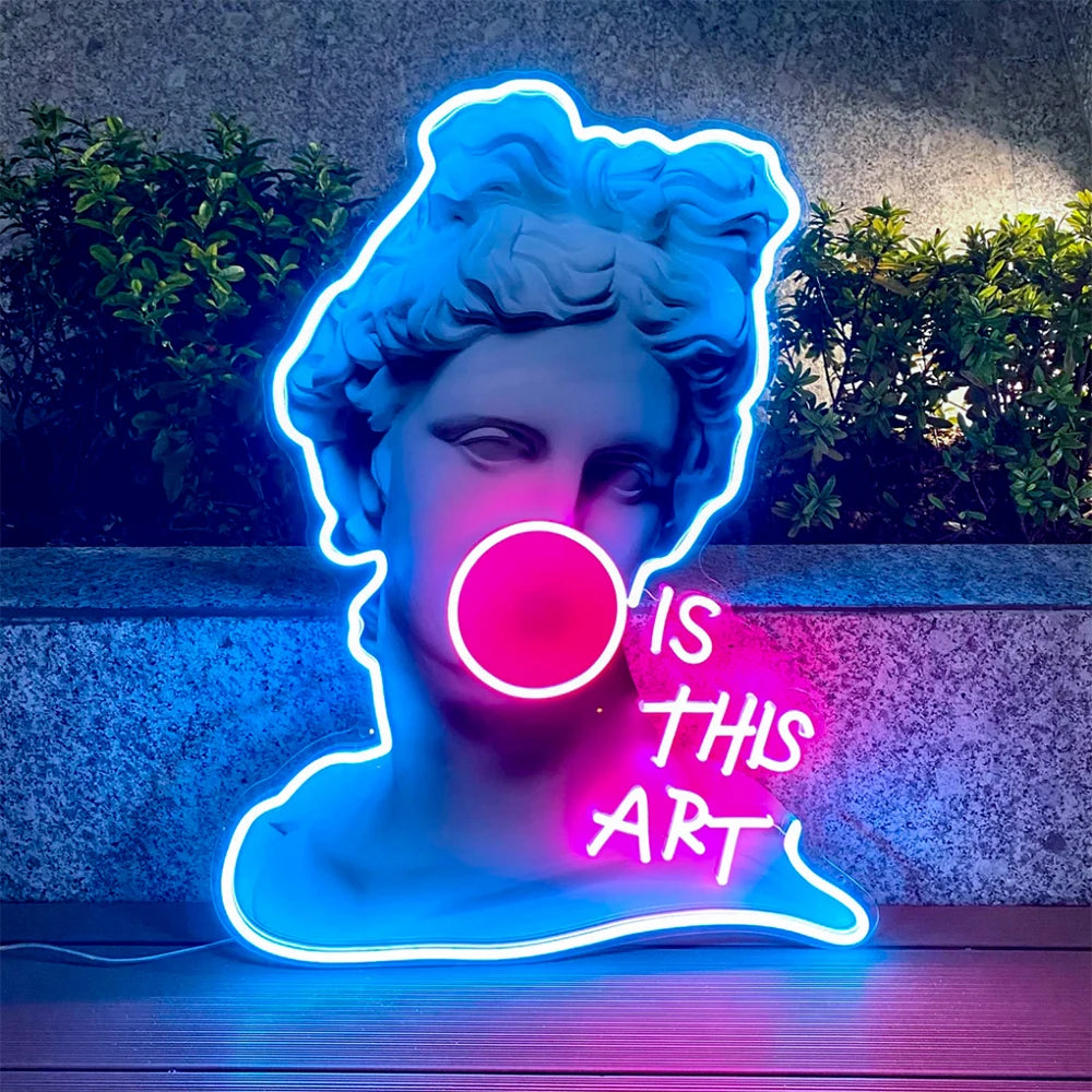 Apollo "Is This Art" Neon LED Light Sign