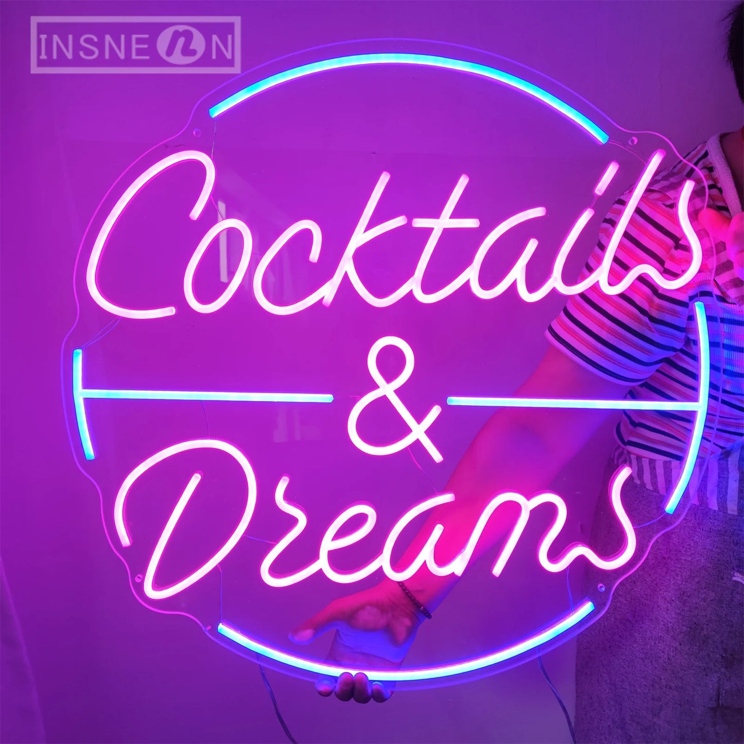 "Cocktails and Dreams" Neon Sign