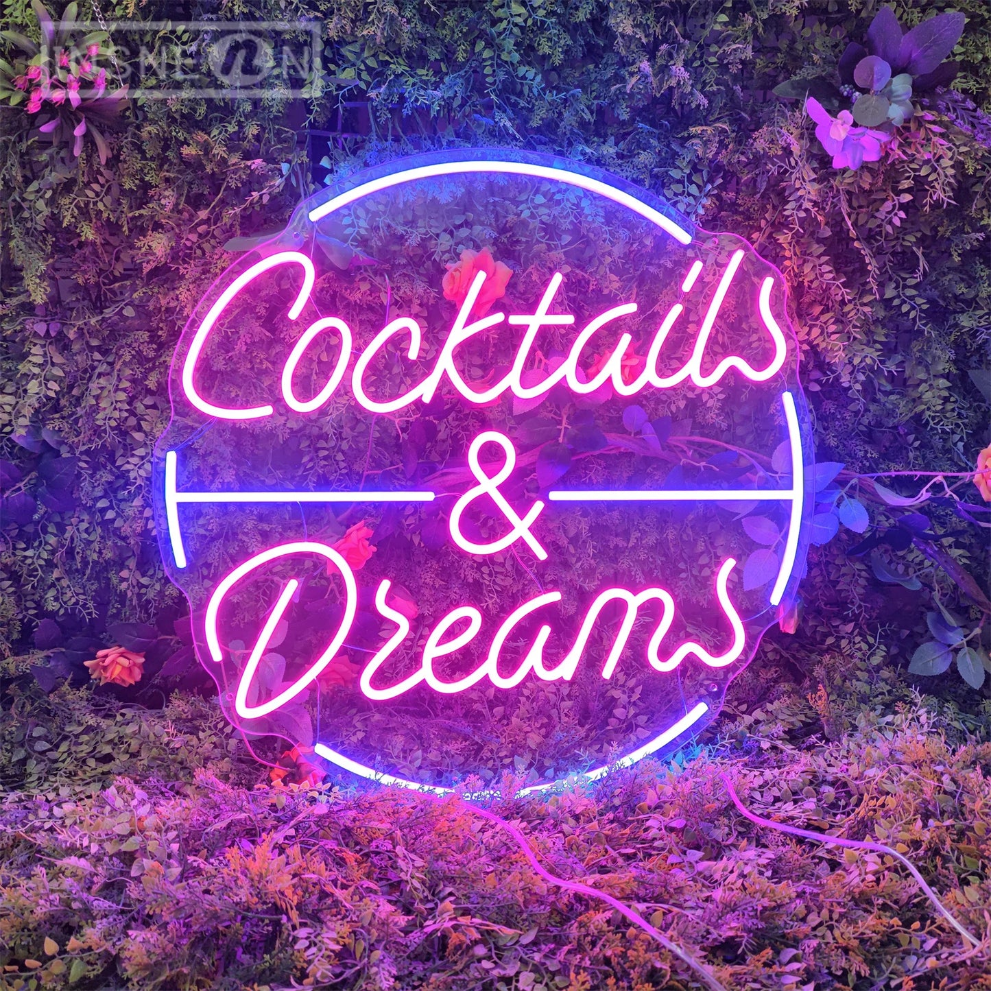 "Cocktails and Dreams" Neon Sign